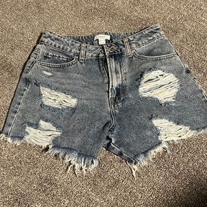 Forever 21 ripped denim shorts